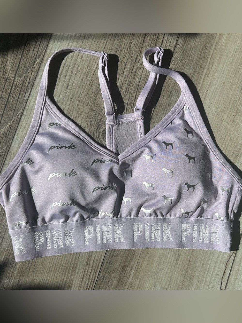 VS Pink Logo Sports Bra XS